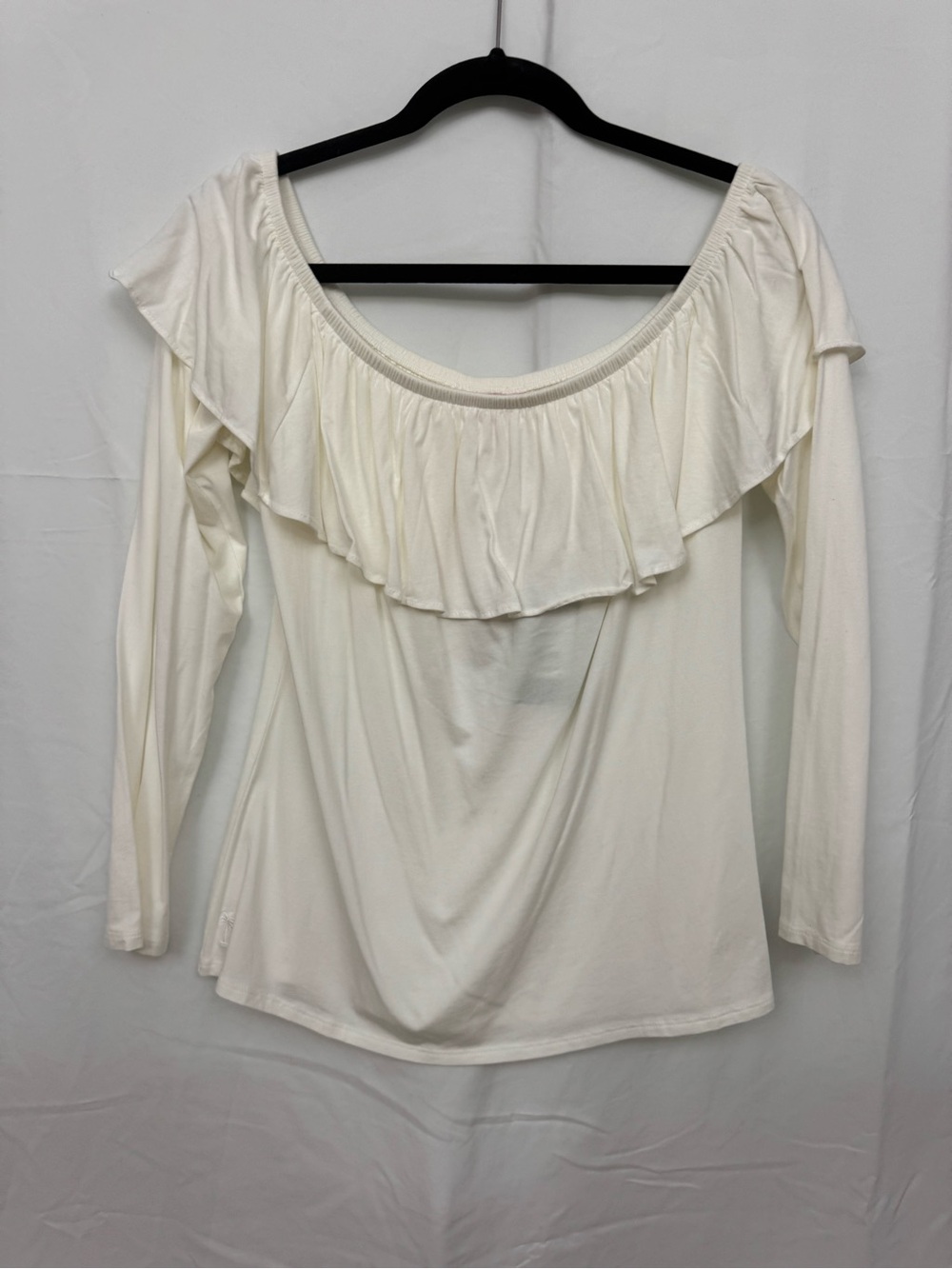 NWT Lilly Pulitzer Off-Shoulder Ruffle Long-Sleeve Top - Cream